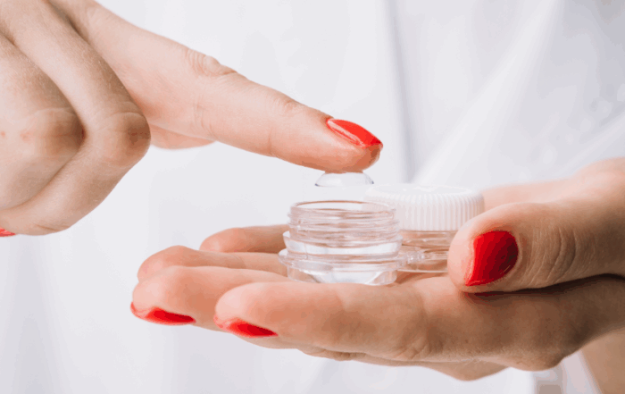 adaptação de lentes de contato